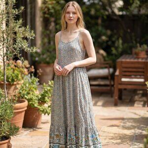 Natural Life Zoe Wide Leg Jumpsuit Boho Floral Festival Hippie Size XS